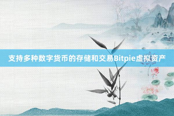 支持多种数字货币的存储和交易Bitpie虚拟资产