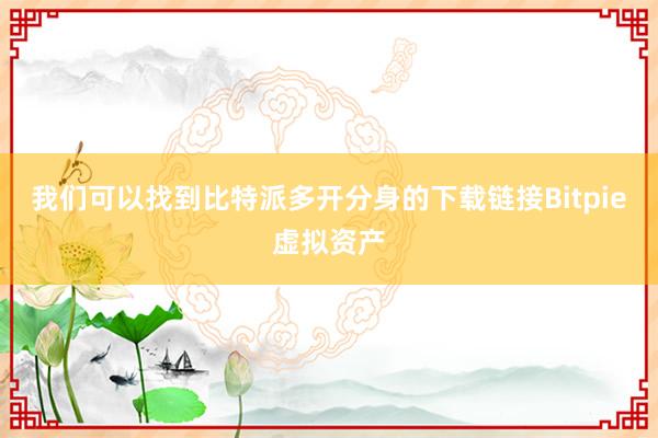 我们可以找到比特派多开分身的下载链接Bitpie虚拟资产