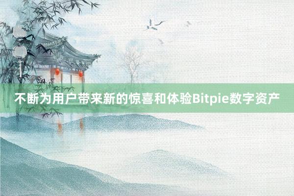 不断为用户带来新的惊喜和体验Bitpie数字资产