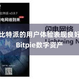 比特派的用户体验表现良好Bitpie数字资产