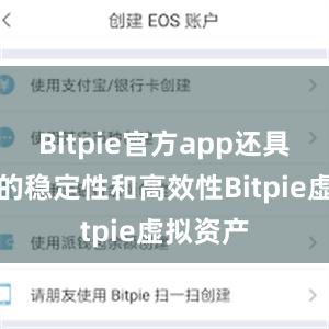 Bitpie官方app还具有极高的稳定性和高效性Bitpie虚拟资产