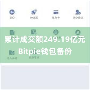 累计成交额249.19亿元Bitpie钱包备份