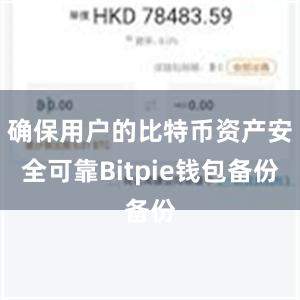 确保用户的比特币资产安全可靠Bitpie钱包备份