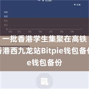 一批香港学生集聚在高铁香港西九龙站Bitpie钱包备份